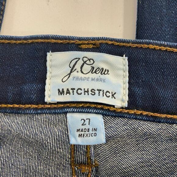 J.Crew Matchstick Straight Leg Jeans size 27 - Picture 3 of 9